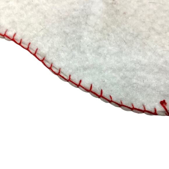 Vintage Christmas Stocking Felt Applique - Picture 3 of 5